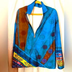 BOHO Woman's 1/4 zip top